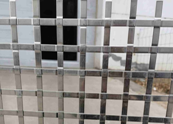 İç Dış Güvenlik İçin 2mm Delik 7mm X 1mm Düz Tel Dokuma Hasır SS304
