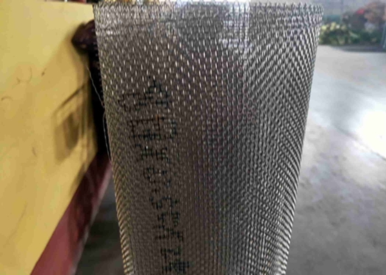0.001 Inch Metal Dokumalı Tel Ağı kare paneller veya rulo dekoratif