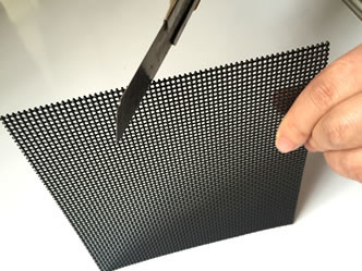 Bıçak Kanıtlı Pencere Ekran Ağı Paslanmaz Çelik Toz Kaplı 0.035 