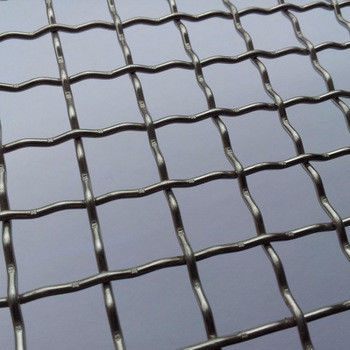Çelik Metal Mesh Kilitleme Crimp Dörtgen / Dikdörtgen Açılışlarla Galvanizli Tel Ağı