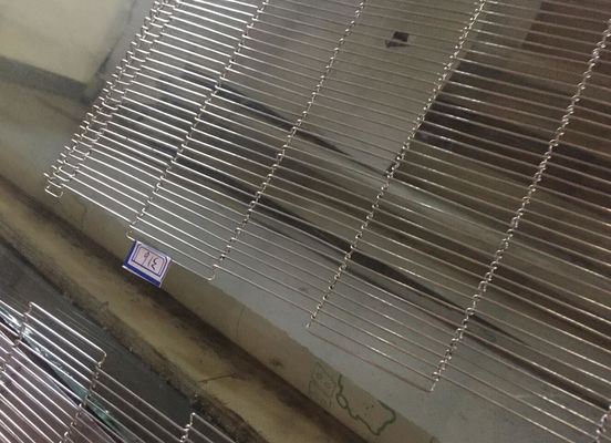 Gıda İşleme Tel Merdiven Bant için Tek Döngü 1mm ila 3mm Tel Konveyör Bant