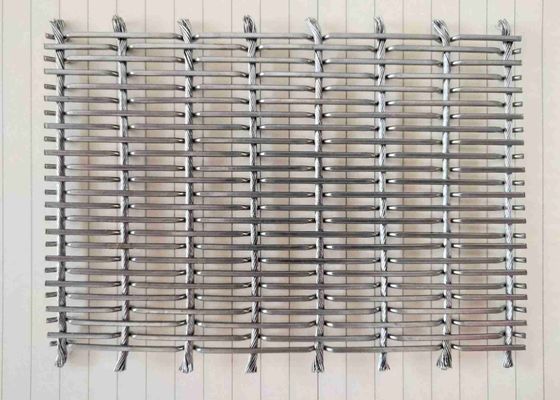 SS304 SS316 Güneşlik Kablosu ve Ön Kıvrımlı Çubuk İçin Dekoratif Metal Hasır