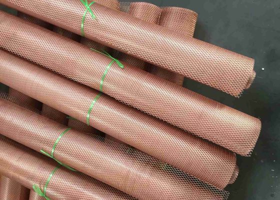 0,5 ila 5,0 mm Bakır Genişletilmiş Metal Hasır Korozyon Önleyici